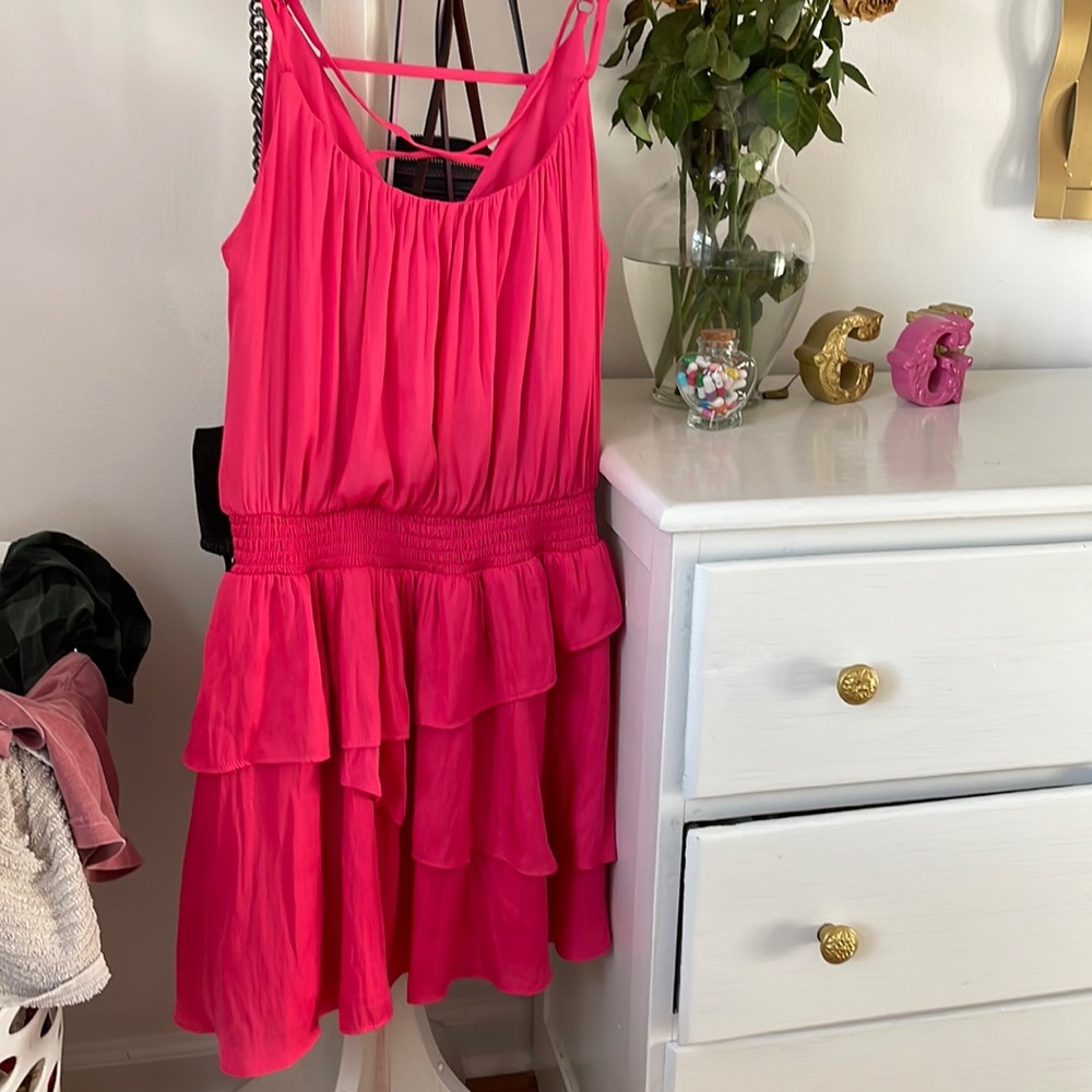 DO AND BE hot pink dress.